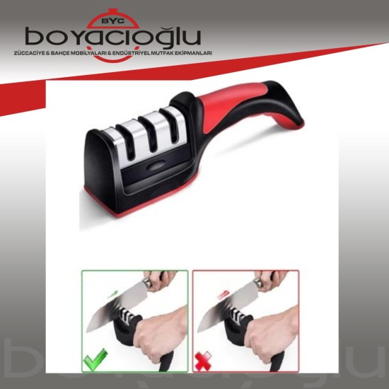 PRATİK BIÇAK BİLEME APARATI SİYAH