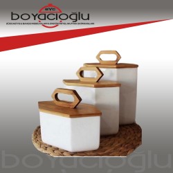 QY190425 3LÜ ALTIGEN KAVANOZ SETİ