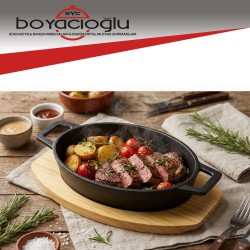 SMARTPAN RBS-004 DÖKÜM SUNUM OVAL TABAK 16CM