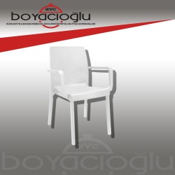 RAINBOW NAPOLİ RATTAN KOLTUK-BEYAZ