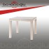 RAINBOW ARIZONA 90X90 CAMLI RATTAN MASA - KREM