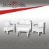 ALLİBERT TARIFA İKİLİ OTURMA TK - BEYAZ