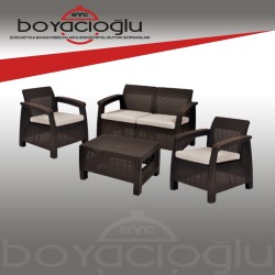 KETER CORFU 2Lİ OTURMA TK - KAHVE