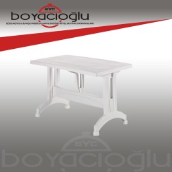 DELTA 70X120 PLASTİK MASA - BEYAZ