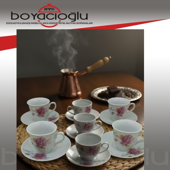 ROMA GLASS HT4884 6LI KAHVE FİNCAN TK