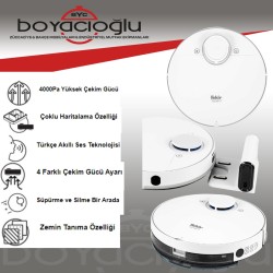 FAKİR RS770 ROBERT AKILLI ROBOT MOP+SÜPÜRGE