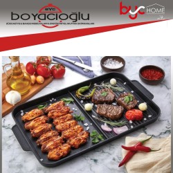 ESSOLO RSS-316 DÖKÜM OCAK ÜSTÜ IZGARA TAVA 30X50CM