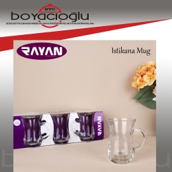 RAYAN İSTIK. KEYİF KULPLU ÇAY BARDAK 6LI RAYAN İSTIK. KEYİF KULPLU ÇAY BARDAK 6LI