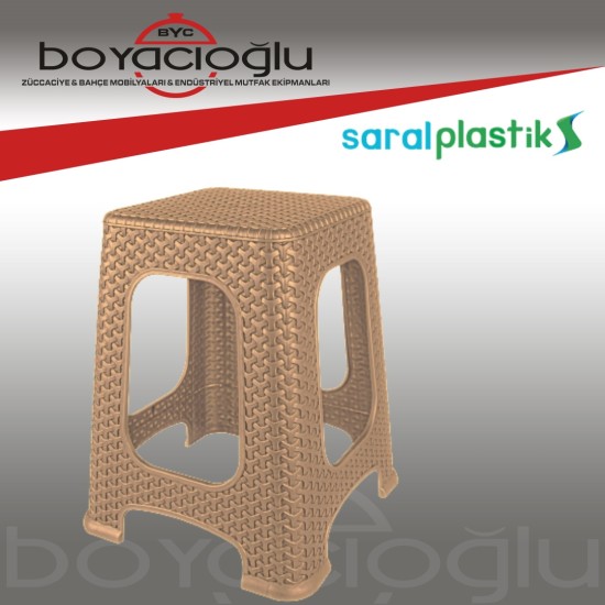 SARAL S-2004 RATTAN TABURE BÜYÜK