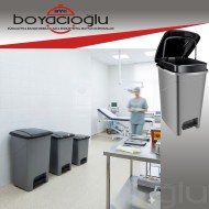 SARAL S-3030 SLİM PEDALLI ÇÖP KOVALI 40LT