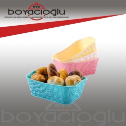 SARAL ÖRGÜ EKMEK SEPETİ