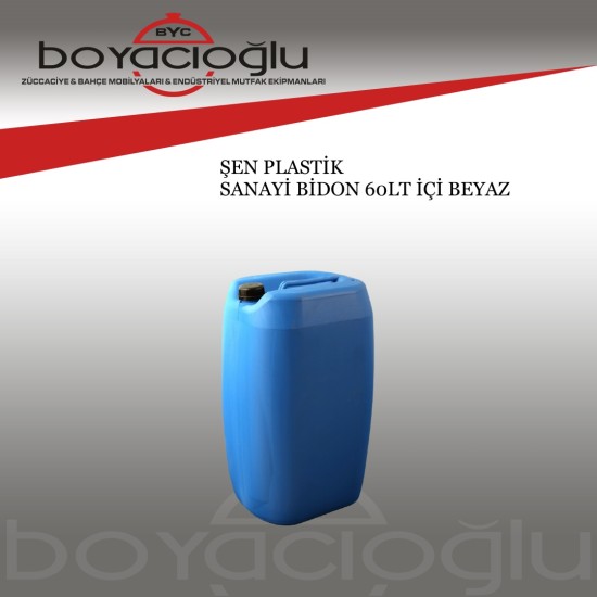 SANAYİ ÇANTA BİDON KULPLU İÇİ BEYAZ 60LT 