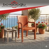 SAĞLAM ELA DOLGU AYAK KOLTUK -KAPİÇİNO