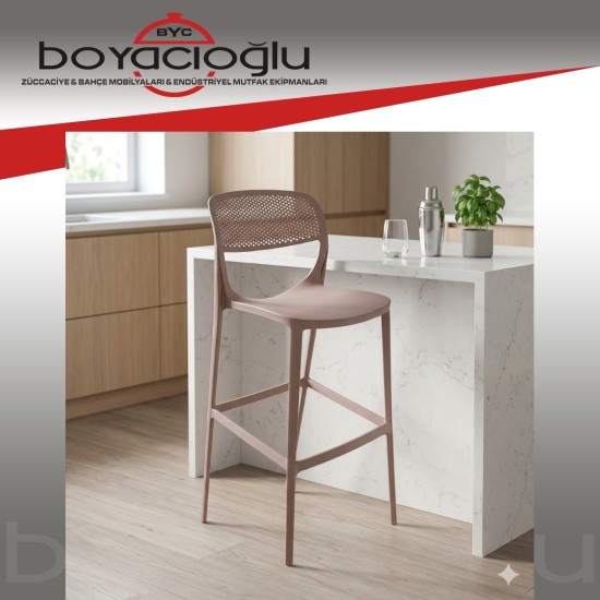 SAĞLAM 0268 BARBİE BAR SANDALYE C MODEL-KAPİÇİNO
