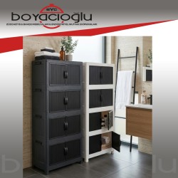 SAĞLAM 0398 SAFİR DÖRT KATLI PLS DOLAP 