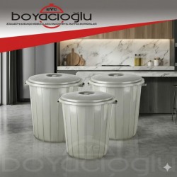 YUVARLAK ÇÖP VARİL 35LT