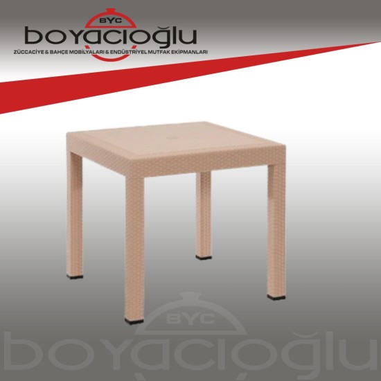 SAĞLAM 525 ELİT RATTAN MASA CAMSIZ 80X80-KAPİÇİNO SAĞLAM 525 ELİT RATTAN MASA CAMSIZ 80X80-KAPİÇİNO