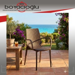 SAĞLAM 538 NİRVANA RATTAN KOLTUK-KAHVE