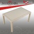 SAĞLAM IRMAK WOOD CAMLI MASA 90X150 KAPİÇİNO