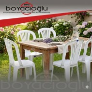 SAĞLAM 775 SELEN ORJ SANDALYE-BEYAZ
