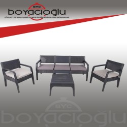 SAĞLAM LATTE PLS OTURMA TAKIMI 3LÜ ANTRASİT