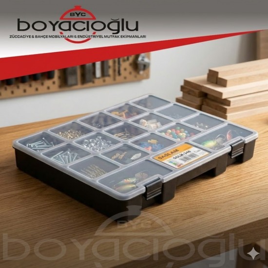 SAĞLAM SGLM-949 ŞEFFAF KAPAKLI ORGANİZER 18İNÇ