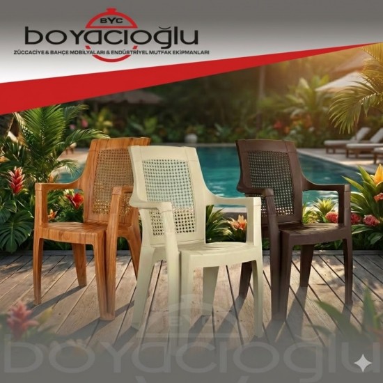 SAĞLAM 986 KİNG RATTAN KOLTUK-KAHVE