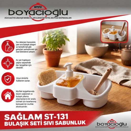 SAĞLAM ST-131 BULAŞIK SETİ SIVI SABUNLUK