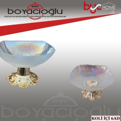 SİGMA İRİS KARE CAM MEYVELİK 24CM