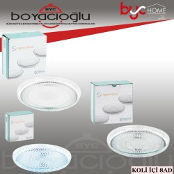 SİGMA SENSU CAM TATLI PASTA TABAK 6LI