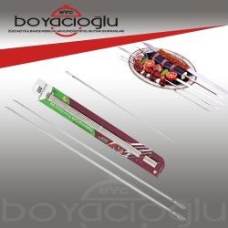 GALVANİZ 60CM ENDUSTRİYEL KUŞBAŞI IZGARA ŞİŞ