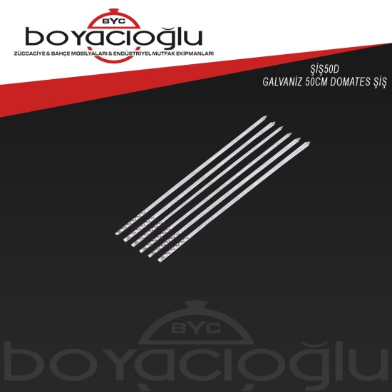 GALVANİZ 50CM DOMATES IZGARA ŞİŞ