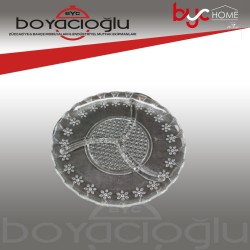 PYRAMID GLASS SK-8P BÖLMELİ CAM TABAK
