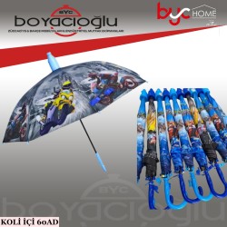 SKY-202 BARDAKLI ÇOCUK ŞEMSİYE ERKEK
