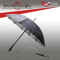 SKY-220 SİYAH BASTON ŞEMSİYE FİBER