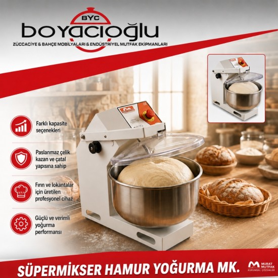 SÜPERMİKSER HAMUR YOĞURMA MK. 50KG