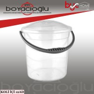 SAĞLIK SP-403 ŞEFFAF KAPAKLI KOVA 5NO 20LT ÖLÇEKSİZ