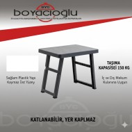 SAĞLIK SP-600 DEKOR KATLANIR MASA 50X60