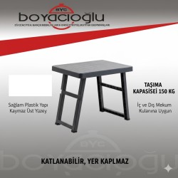 SAĞLIK SP-600 DEKOR KATLANIR MASA 50X60