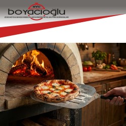 ALÜMİNYUM DELİKLİ KISA PİZZA KÜREK