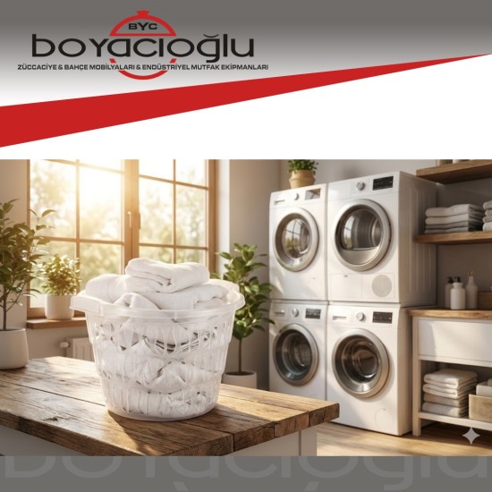 SAĞLAM ST-024 YUVARLAK ŞEFFAF ÇAMAŞIR SEPETİ