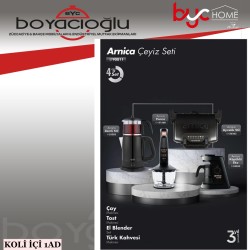 ARNİCA EKO SİYAH 4LÜ KEA ÇEYİZ SETİ