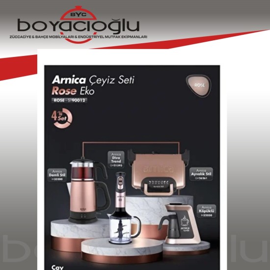 ARNİCA EKO ROSE 4LÜ KEA ÇEYİZ SETİ