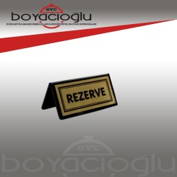 AKRİLİK REZERVE YAZISI 