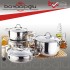 GÜLSAN SU ÇELİK TENCERE SET 8PRÇ