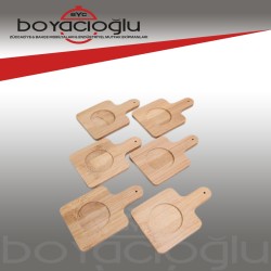 SVR-1784 BAMBU KULPLU FİNCAN ALTLIĞI 6LI