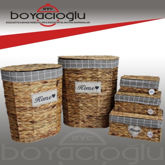 SEVER SVR-18202-18218-18220 5Lİ ÖRGÜ ÇAMAŞIR SEPETİ SEVER SVR-18202-18218-18220 5Lİ ÖRGÜ ÇAMAŞIR SEPETİ