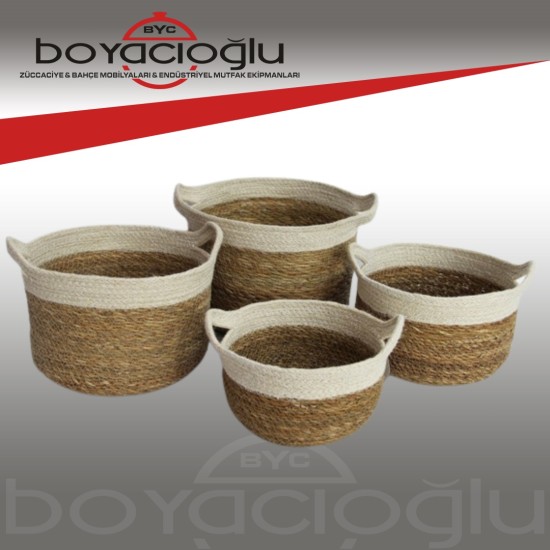 SEVER SVR-7335 4LÜ HASIR ÇAMAŞIR SEPETİ SEVER SVR-7335 4LÜ HASIR ÇAMAŞIR SEPETİ