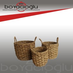 SEVER SVR-7454 YENİ 3LÜ ÖRGÜ ÇAMAŞIR SEPETİ