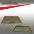 TAY3673 EBRULİ ORTA KARE TEPSİ